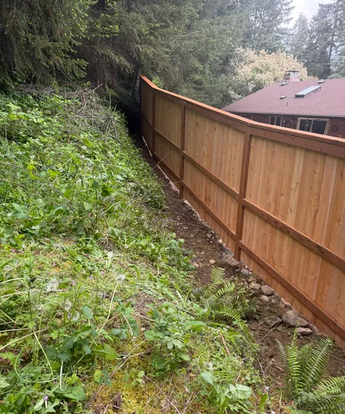 6ft cedar flat top rail with tree riels a cross in Tacoma 